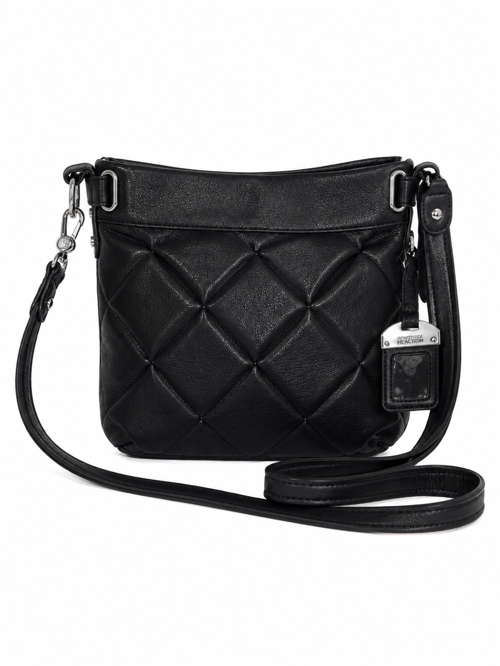Aimee Kestenberg Black Leather Quilted Crossbody Shoulder Bag - Picture 2 of 11
